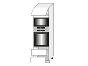 Cabinet for oven and microwave oven Brerra D14/RU/2R 284