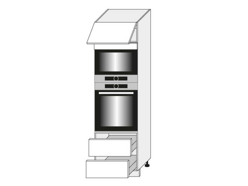 Cabinet for oven and microwave oven Brerra D14/RU/2R 284
