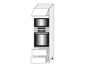 Шкаф для духовки и микроволновой печи Rimini D14/RU/2R 284