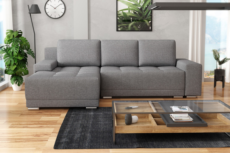 Extendable corner sofa bed Lugano