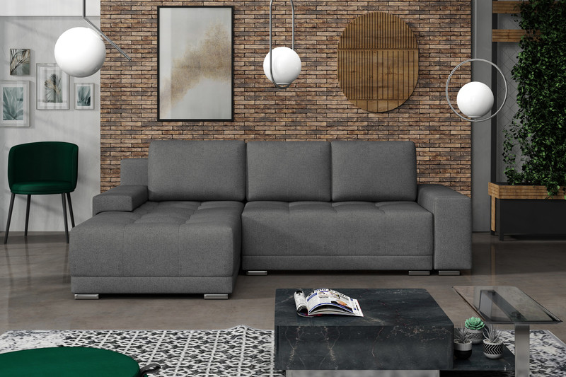 Extendable corner sofa bed Lugano