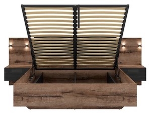 Bed with lift up storage ID-22546