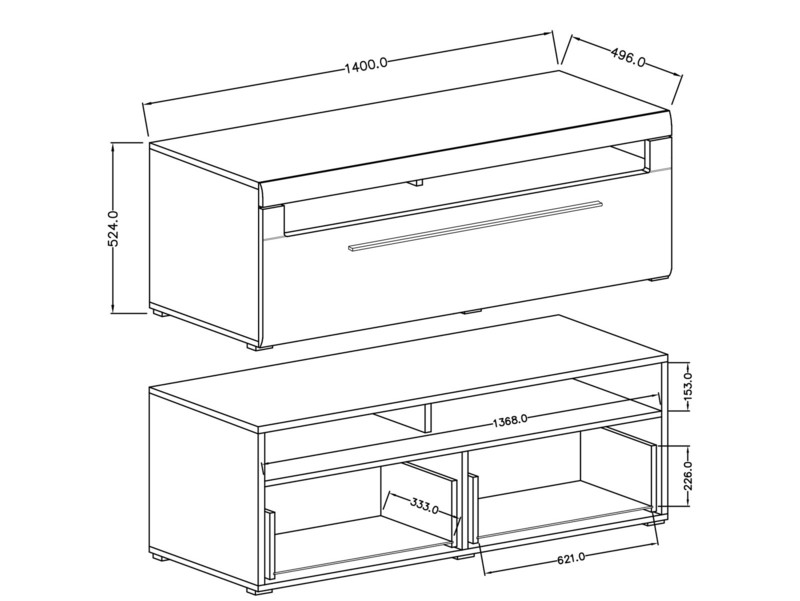 TV plaukts Tuba typ 41