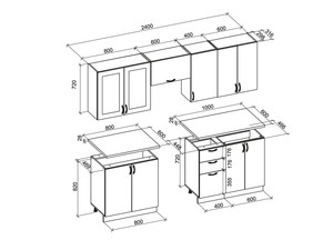 Virtuves komplekts ID-23027