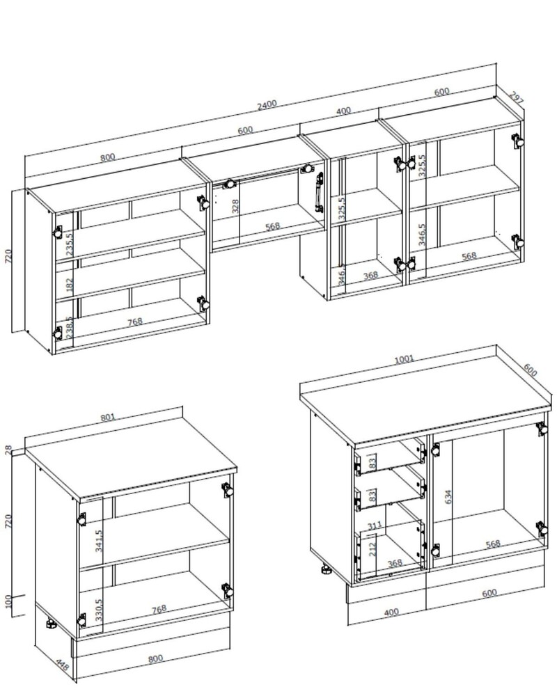 Virtuves komplekts ID-23027