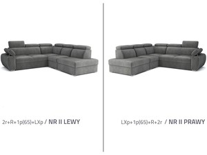Stūra dīvāns izvelkams Aston 2r+R+1p(65)+LXp