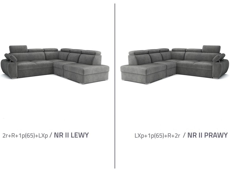 Stūra dīvāns izvelkams Aston 2r+R+1p(65)+LXp