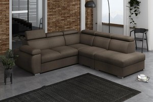 Extendable corner sofa bed Aston 2r+R+1p(65)+LXp