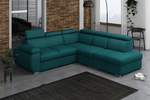 Extendable corner sofa bed Aston 2r+R+1p(65)+LXp