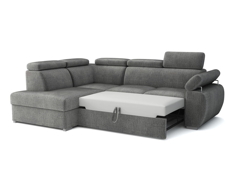 Extendable corner sofa bed Aston LXp+R+2r