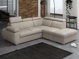 Stūra dīvāns izvelkams Aston 2r+R+1p(65)+PUFA p