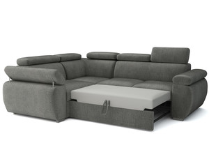 Extendable corner sofa bed Aston 1p(80)+R+2r