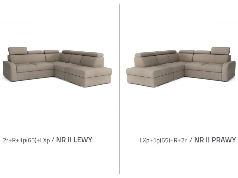 Stūra dīvāns izvelkams Dave 2r+R+1p(65)+LXp