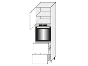 Cabinet for oven Quantum Dust grey D14/RU/2R 356