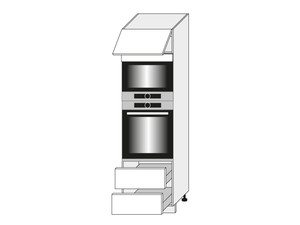 Шкаф для духовки и микроволновой печи Quantum Mint D14/RU/2R 284