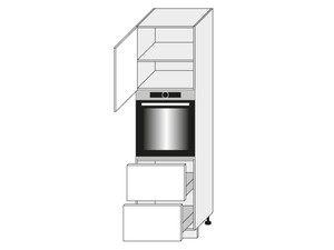 Skapis cepeškrāsnij Quantum D14/RU/2R 356