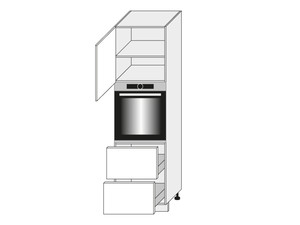 Шкаф для духовки Quantum Vanillia mat D14/RU/2R 356