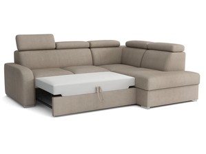 Extendable corner sofa bed Dave LXp+R+2r
