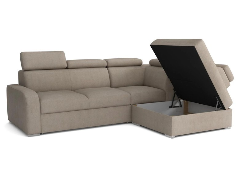 Extendable corner sofa bed Dave LXp+R+2r