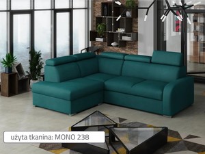 Extendable corner sofa bed Dave LXp+R+2r