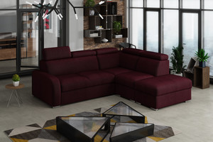 Extendable corner sofa bed Dave 2r+R+1p(65)+PUFA p