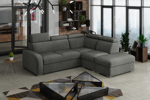 Extendable corner sofa bed Dave 2r+R+1p(65)+PUFA p