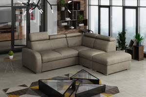 Extendable corner sofa bed Dave 2r+R+1p(65)+PUFA p