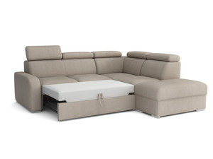 Extendable corner sofa bed Dave 2r+R+1p(65)+PUFA p