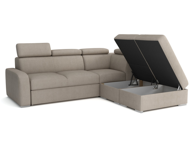 Extendable corner sofa bed Dave 2r+R+1p(65)+PUFA p
