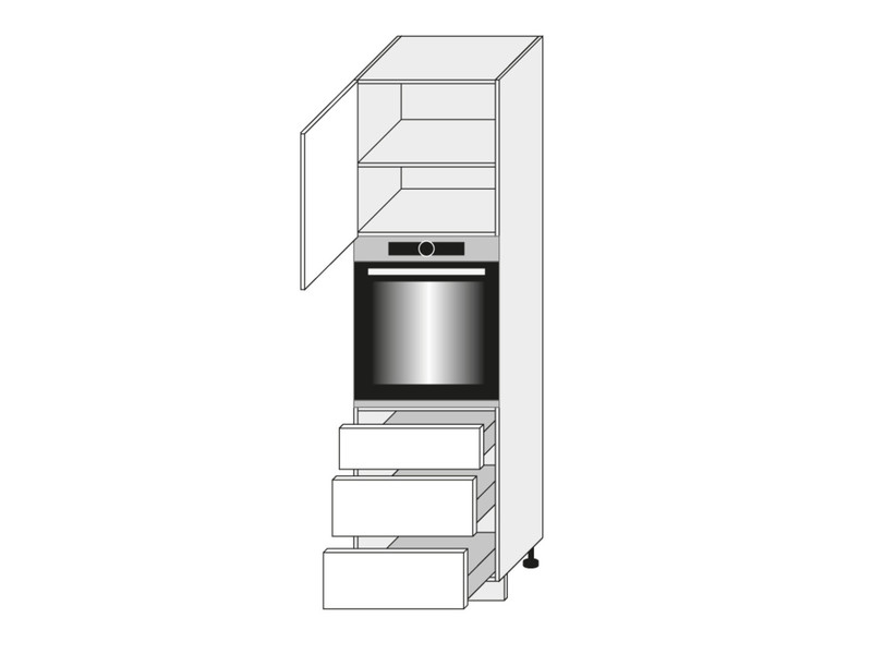 Cabinet for oven Silver Dab Kraft D14/RU/3R