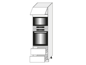 Cabinet for oven and microwave oven Silver Dab Kraft D14/RU/2R 284
