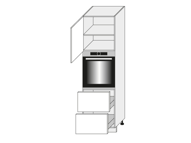 Cabinet for oven Silver Dab Kraft D14/RU/2R 356