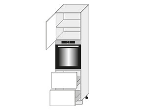 Cabinet for oven Silver Dab Kraft D14/RU/2A 356