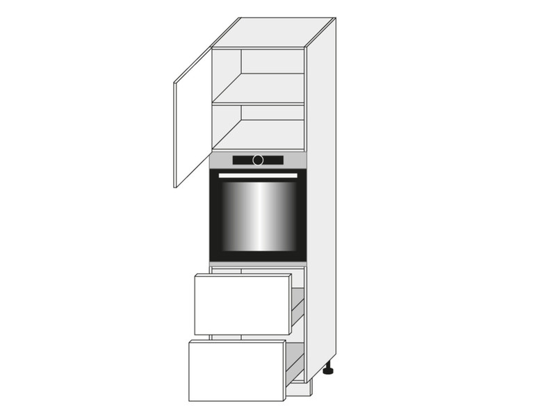 Cabinet for oven Silver Dab Kraft D14/RU/2A 356