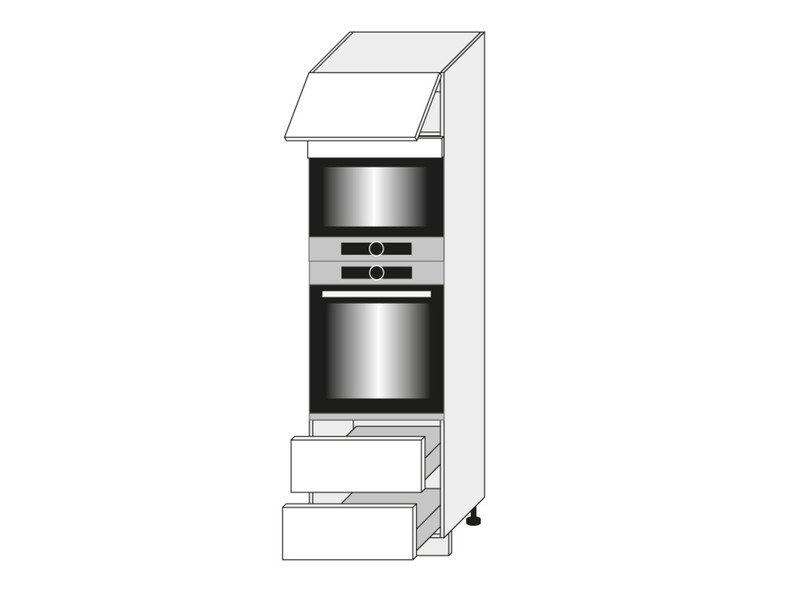 Cabinet for oven and microwave oven Napoli D14/RU/2R 284