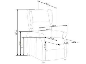 Atpūtas krēsls ID-23429