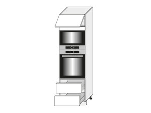 Cabinet for oven and microwave oven Carrini D14/RU/2R 284