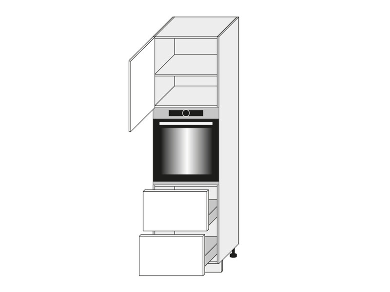 Cabinet for oven Carrini D14/RU/2R 356 L