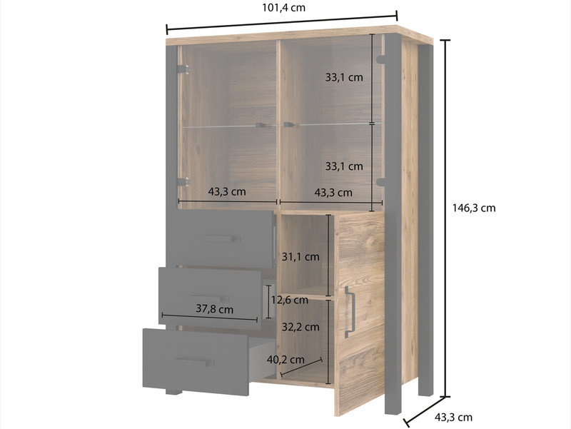 Vitrīna Evoke typ 44