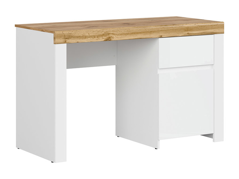 Frame: White / Oak Wotan. Front: White gloss