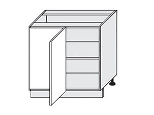 Base corner cabinet Treviso D13 U L