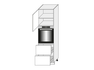 Cabinet for oven Treviso D14/RU/2R 356 L