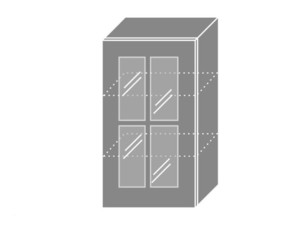 Wall showcase cabinet Prato W2S/40