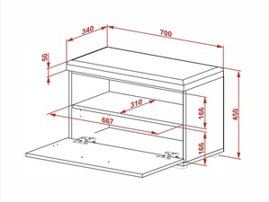 Apavu plaukts-sēdeklis ID-23730