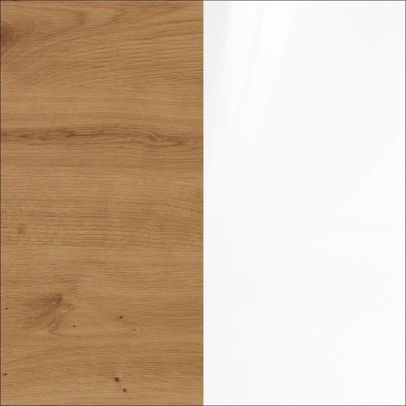 Oak Artisan / White polished