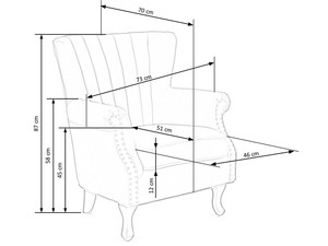 Atpūtas krēsls ID-23974