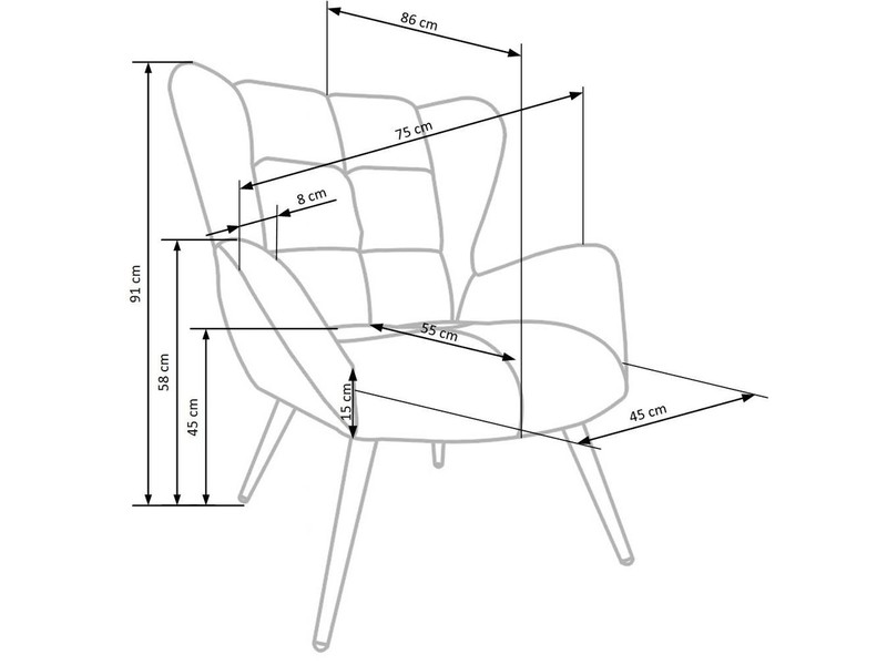 Atpūtas krēsls ID-23975