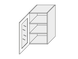 Wall showcase cabinet Prato W2S/45