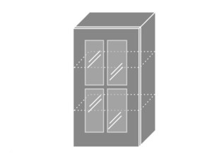 Wall showcase cabinet Prato W2S/50