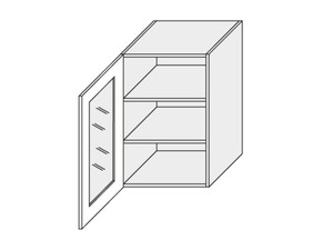 Wall showcase cabinet Prato W2S/50